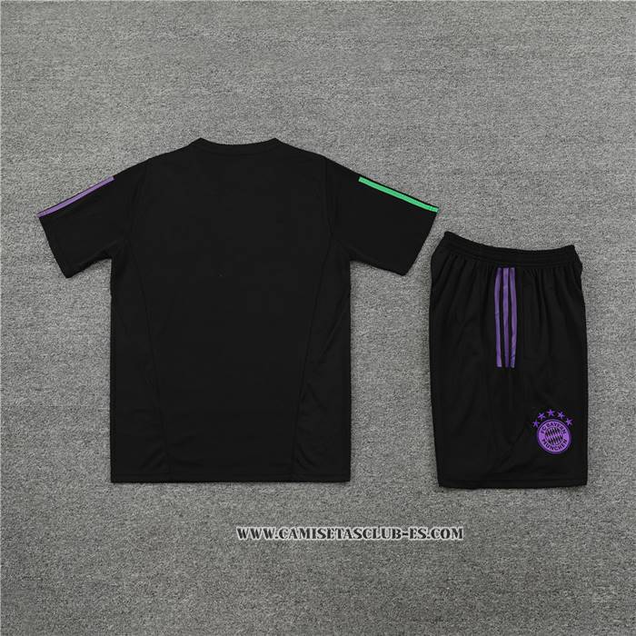 Chandal del Bayern Munich 23-24 Manga Corta Negro - Pantalon Corto